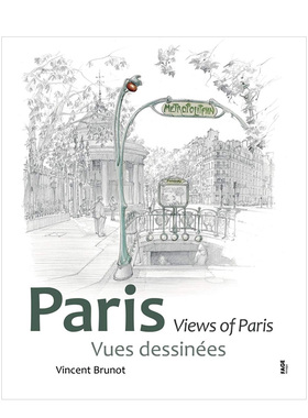 【现货】【城市景观水彩素描】巴黎 Paris : vues dessinées 原版法文艺术