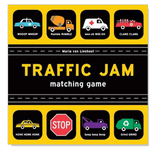 【现货】【Matching Game】Traffic Jam，【对号入座游戏】交通堵塞英文儿童趣味 原版图书外版进口书籍