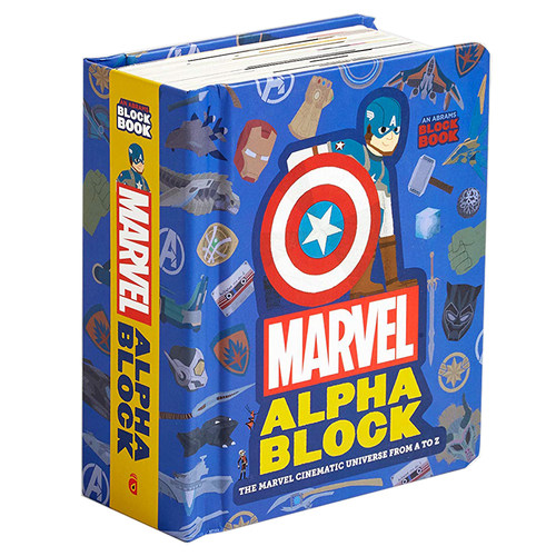 【现货】Marvel Alphablock 漫威字母块：漫威电影宇宙从A到Z 儿童趣味识字纸板书书籍进口原版