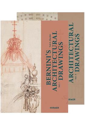 【预售】贝尼尼建筑图纸 Berninis Architectural Drawings An Extended Edition of Brauer  原版英文建筑设计图书