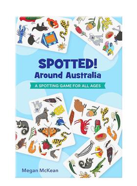 【现货】被发现 环游澳大利亚 老少皆宜的观察游戏 Spotted! Around Australia A Spotting Game For All Ages 英文生活进口图书