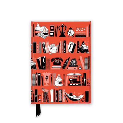 【预售】2027年姆明书架豪华日历记事本 Moomin Bookshelves 2027 Luxury Diary Planner - Page to View with Notes 原版日历