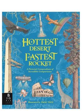 【现货】不可思议对比图解汇编 Hottest Desert  Fastest Rocket 原版英文儿童绘本 进口图书