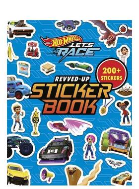 【预售】【风火轮】一起赛车：极速贴纸书 【Hot Wheels】Let’s Race: Revved Up Sticker Book 原版英文儿童绘本图书