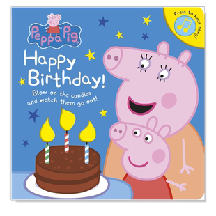 【预售】【Peppa Pig】Happy Birthday! ，【小猪佩奇】生日快乐！英文儿童绘本 原版图书外版进口书籍