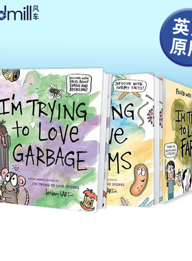我在试着爱上垃圾 I’m Trying to Love Garbage 英文原版儿童科普图画书环境保护绘本4-8岁进口书籍 Bethany Barton