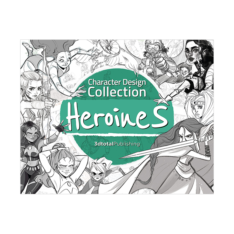 【现货】角色设计合集：女主角 Character Design Collection: Heroines 动漫游戏插画艺术设计3dtotal英文原版进口画册书籍