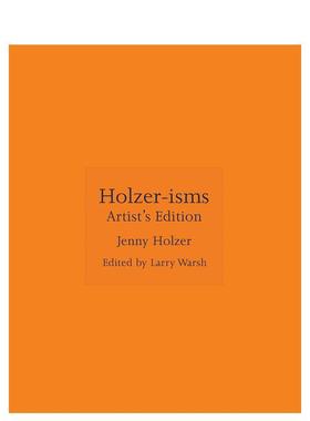 【预售】珍妮·霍尔泽主义 艺术家版 折叠海报&小册子 【ISMs】Holzer-isms : Artist's Edition 原版英文艺术画册画集图书
