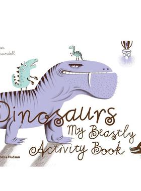 【现货】恐龙：我的野兽活动书 DINOSaURS aND OTHER BEaSTS: MY DOODLE aR 原版英文儿童趣味图书