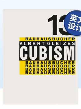 【预售】立体主义 【Bauhausbücher 13】Cubism英文原版图书书籍设计