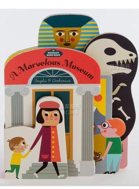 【现货】Bookscape Board Books: A Marvelous Museum，【纸板异形书】奇妙的博物馆英文儿童趣味 原版图书外版进口书籍