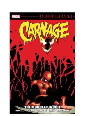 【预售】英文漫画 大屠杀史诗合集：里面的怪物 Carnage Epic Collection: The Monster Inside 原版英文漫画书图书书籍