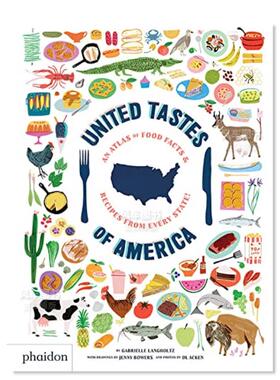 【现货】美国口味：来自每个州的食物事实以及食谱图鉴 United Tastes of America: An Atlas of Food Facts & Recipes from Ever