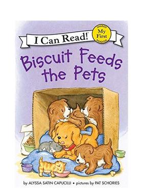 【现货】饼干喂宠物 (停用）Biscuit Feeds the Pets 原版英文儿童分阶阅读图书