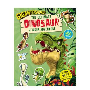 【预售】龙--恐龙贴纸大冒险 Gigantosaurus – The Ultimate Dinosaur Sticker Adventure 原版英文儿童趣味图书