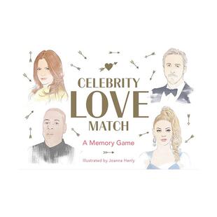【现货】名人爱情故事:记忆配对游戏（卡牌） Celebrity Love Match:a Memory Game 原版卡牌图书