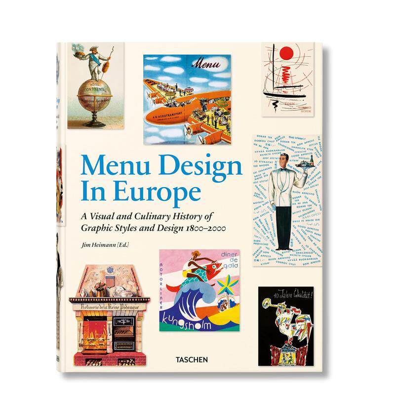 【预售】欧洲菜单设计 Menu Design in Europe 原版英文字体图案标志设计图书书籍