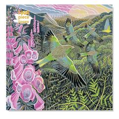 【现货】拼图1000片:毛地黄和雀 Annie Soudain: Foxgloves and Finches 火焰树flametree拼图书成人减压英国原版艺术室内装饰