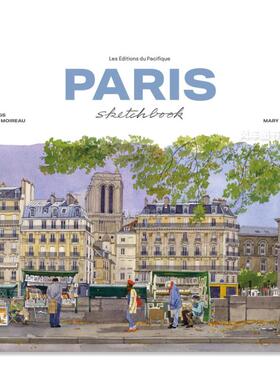 【现货】巴黎素描本(新版) Paris Sketchbook 英文原版建筑写生作品集 精装手绘绘本 Fabrice Moireau城市水彩笔记速写系列画册