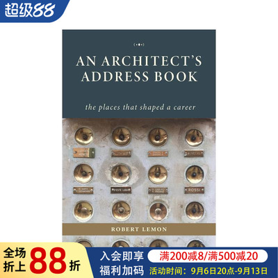 【预售】建筑师地址簿 An Architect's Address Book 原版英文建筑设计