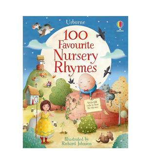 【现货】100首最受喜爱的童谣 100 Favourite Nursery Rhymes 原版英文儿童绘本图书