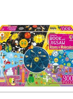 【现货】【书和拼图】原子和分子（300片） Book and Jigsaw Atoms and Molecules 英文原版进口图书外版书籍