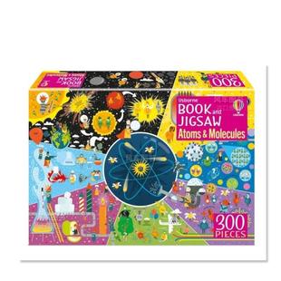 Jigsaw 现货 Book Atoms 进口图书外版 原子和分子 英文原版 书和拼图 书籍 300片 Molecules and