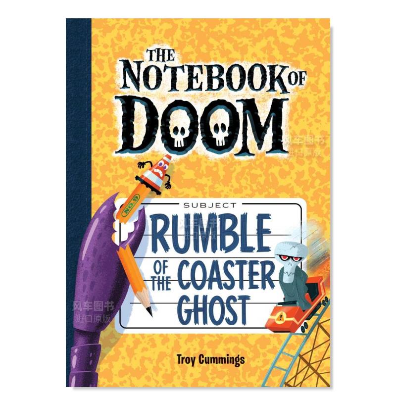 【现货】末日笔记9：过山车怪的轰鸣声 NOTEBOOK OF DOOM, THE#9: RUMBLE OF THE COASTER GHOST儿童绘本英文原版图书进口书籍-封面