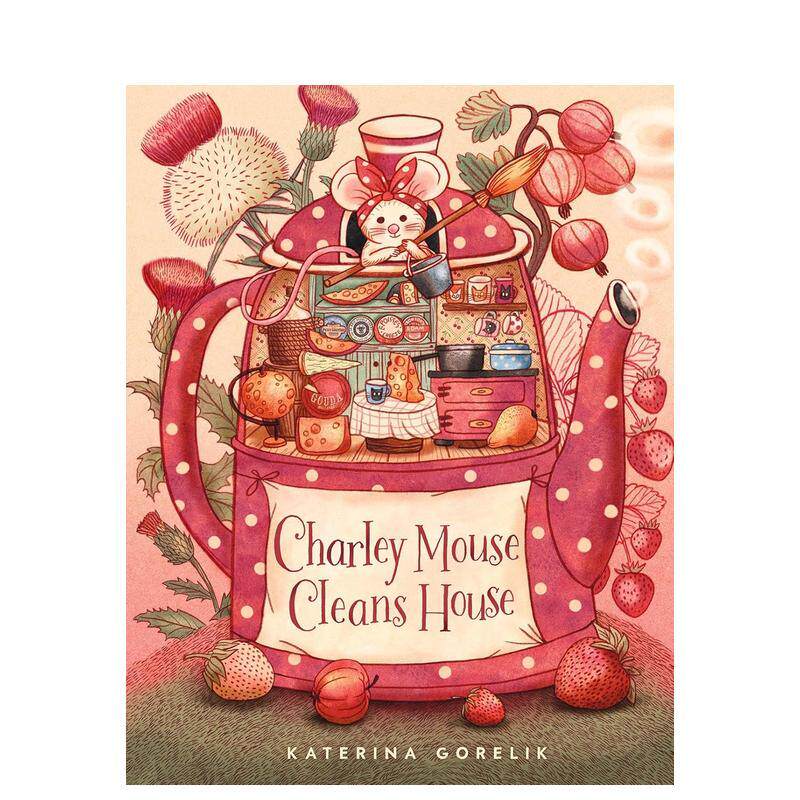 【现货】鼠鼠查理打扫房间 Charley Mouse Cleans House 原版英文儿童绘本 Red Comet Press进口图书