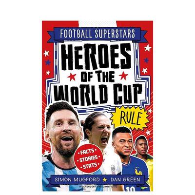 【预售】足球明星特辑：世界杯英雄传奇 【Football Superstars】Heroes of the World 原版英文儿童漫画