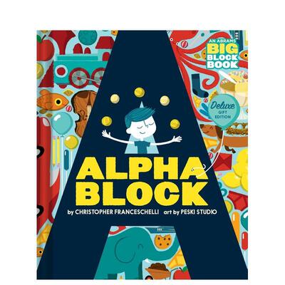 【预售】字母书（大开本礼品版） 【Block】Alphablock: Deluxe Gift Edition 原版英文儿童绘本