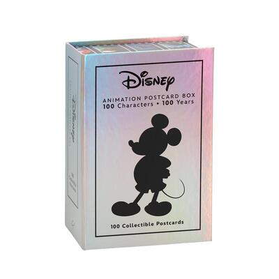 【现货】迪斯尼100周年纪念明信片套盒（100张） The Disney animation Postcard Box : 100 Collectible  原版明信片图书