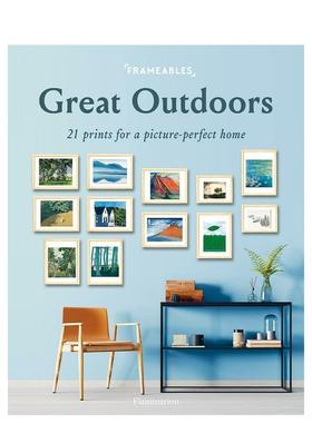 【现货】装裱:自然风光:21张艺术海报打造居家私人画廊 Frameables: Great Outdoors原版海报图书