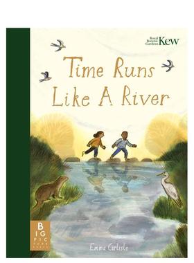 【现货】时光如水  克劳斯·弗拉格插画奖得主Emma Carlisle Time Runs Like A River 原版英文儿童绘本