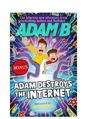 【预售】亚当摧毁了互联网 Adam Destroys the Internet 英文原版儿童英语奇幻冒险故事书9-12岁青少年读物 Adam Beales