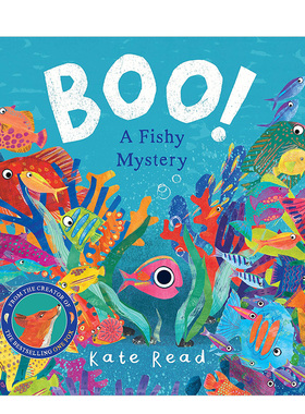 【现货】嘭！一个关于鱼的神秘故事Boo!A Fishy Mystery 3-6岁海底世界趣味故事绘本 英文原版 亲子阅读儿童海洋知识早教启蒙