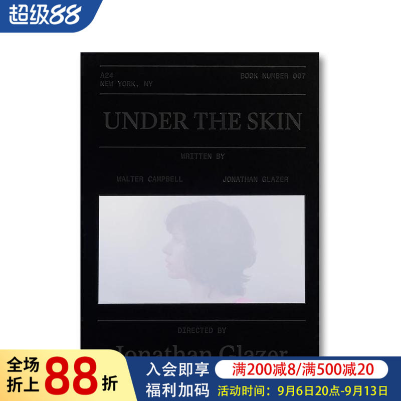 【现货】【A24电影剧本集】皮囊之下 【A24 Screenplay Collection】Under the Skin Screenplay Book 原版英文生活图书书籍