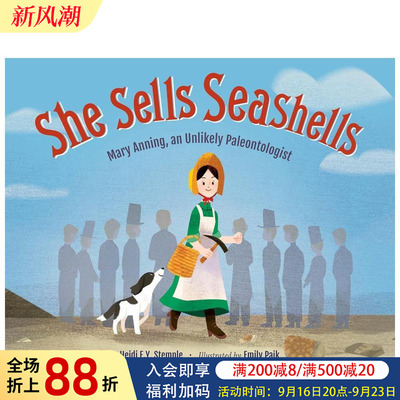 【现货】卖贝壳的小女孩 She Sells Seashells 原版英文儿童绘本图书书籍