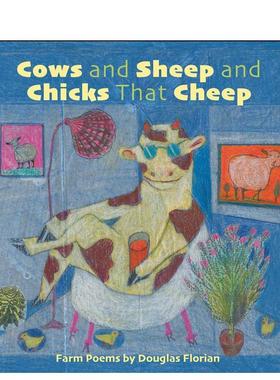 【现货】哞哞羊和叽喳鸡 Cows and Sheep and Chicks That Cheep 原版英文儿童绘本图书