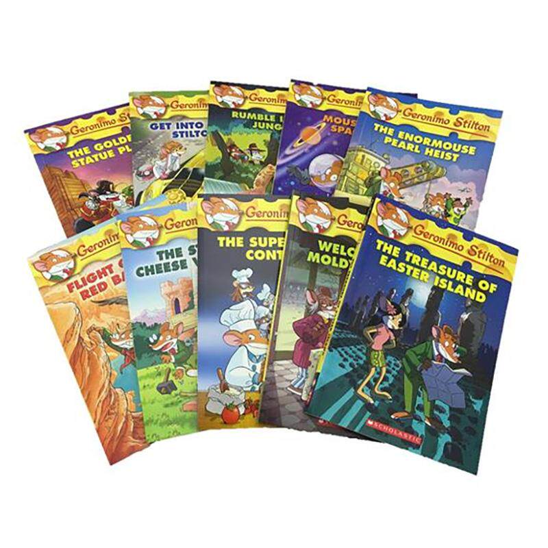 【现货】【老鼠记者】10周年纪念套装6 （No.51-61） 【GERONIMO STILTON】10TH ANNIV 10-BOOK BUNDLED  原版英文儿童章节书图书