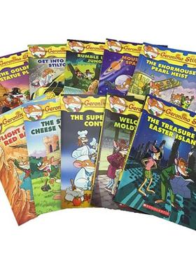 【现货】【老鼠记者】10周年纪念套装6 （No.51-61） 【GERONIMO STILTON】10TH ANNIV 10-BOOK BUNDLED  原版英文儿童章节书图书