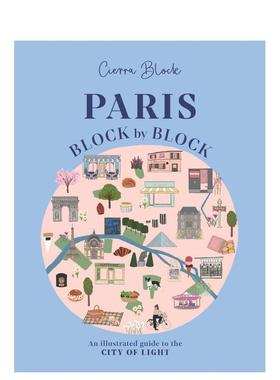 【现货】【大街小巷】巴黎 【Block by Block】Paris 原版英文旅行图书书籍
