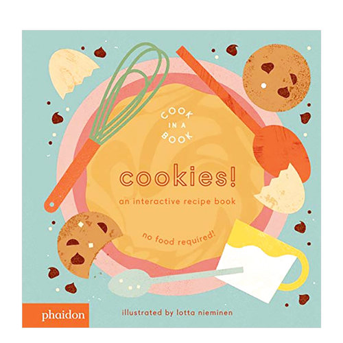 【预售】饼干!:一本互动食谱Cookies!: An Interactive Recipe Book 儿童趣味互动绘本书 英文原版 3-6岁孩子食物料理常识普及