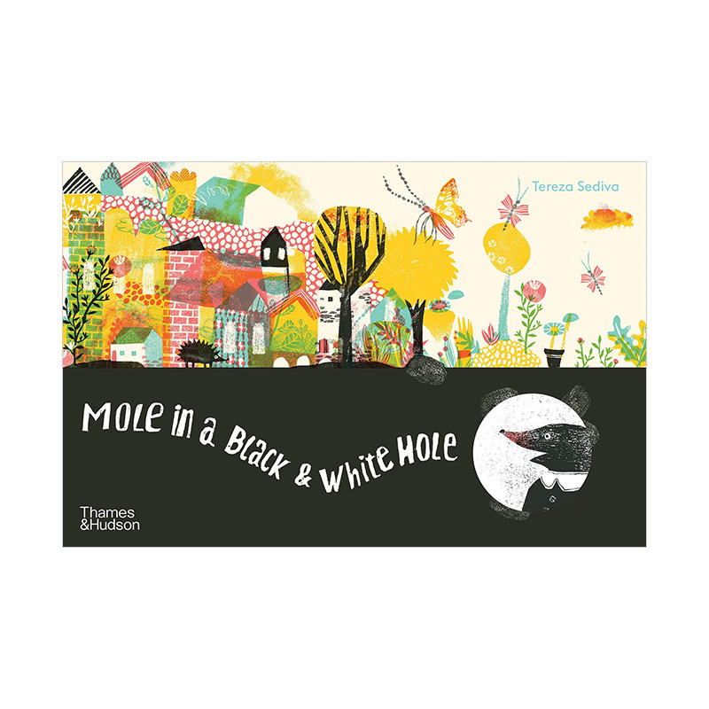 现货】黑白洞中的鼹鼠mole in a black and white hole 儿童艺术绘本