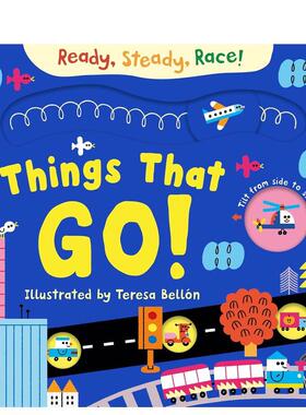 【预售】预备，稳住，冲！交通工具竞速赛 Ready， Steady， Race! Things That Go! 原版英文儿童趣味图书