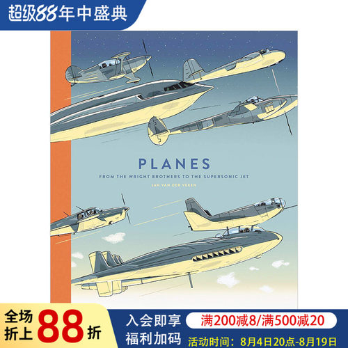 【现货】飞机:从莱特兄弟到超音速喷气式飞机 Planes 英文原版航空航天与太空知识绘本少儿科普读物书籍8-12岁 Jan van der Veken