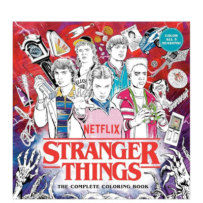 【预售】怪奇物语：涂色书 Stranger Things: The Complete Coloring Book 原版英文生活综合图书书籍