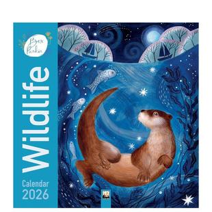 Calendar 预售 Wildlife 2026 日历 2026年挂历 原版 野生动物 进口图书 艺术日历 Art Wall