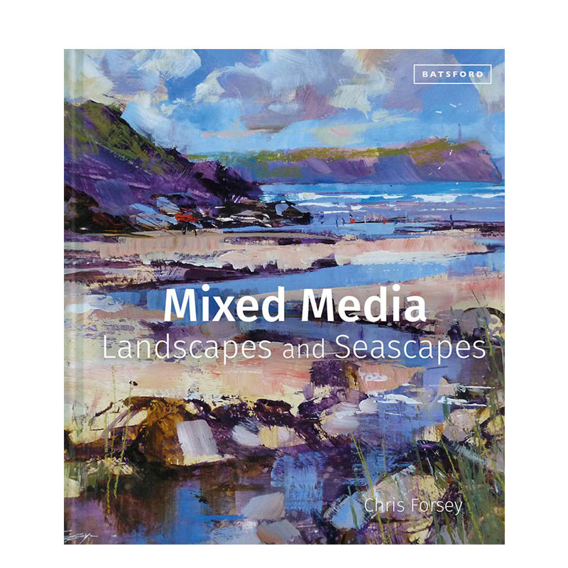 【现货】mixed media landscapes and seascapes 混合媒介绘画法书籍