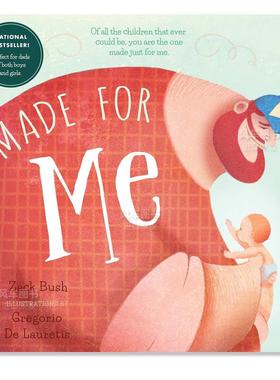 【预售】畅销绘本：为我而生 Made for Me 英文原版儿童绘本纸板书3-6岁亲情教育图画书 Zack Bush 父亲和新生儿